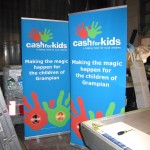 Cash for Kids pop up banners