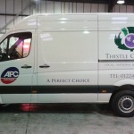 Thistle Couriers van livery